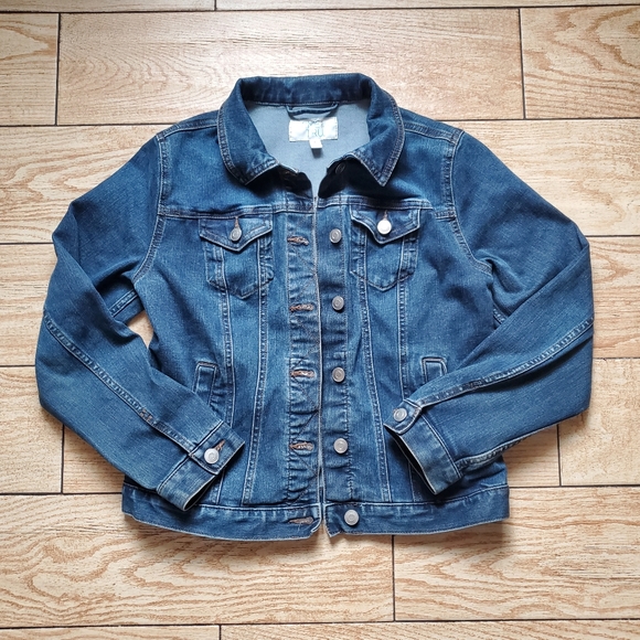 Time and True Denim Blue Jean Jacket Sz S - Picture 4 of 6